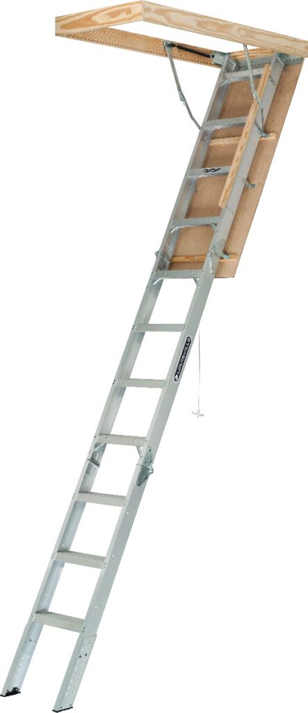 louisville_aa2210_aluminum_elite_attic_ladder - Louisville Ladder
